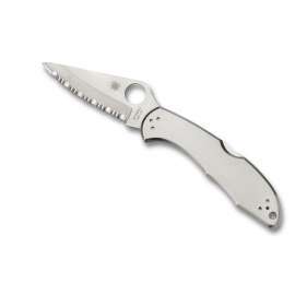 SPYDERCO DELICA 4 STAINLESS STEEL POCKET KNIFE