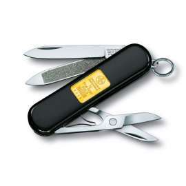 VICTORINOX CLASSIC POCKET KNIFE WITH GOLD 1G