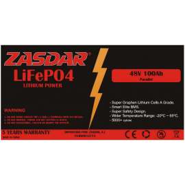 BATTERIE LITHIUM FERROPHOSPHAT LIFEPO4 48V 100Ah
