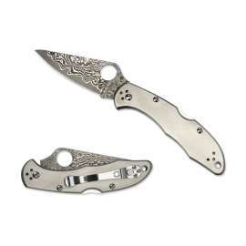 SPYDERCO DELICA 4 TI DAMASCUS ZAKMES