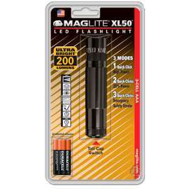 TASCHENLAMPEN LED MAGLITE XL50 SCHWARZ BLISTER