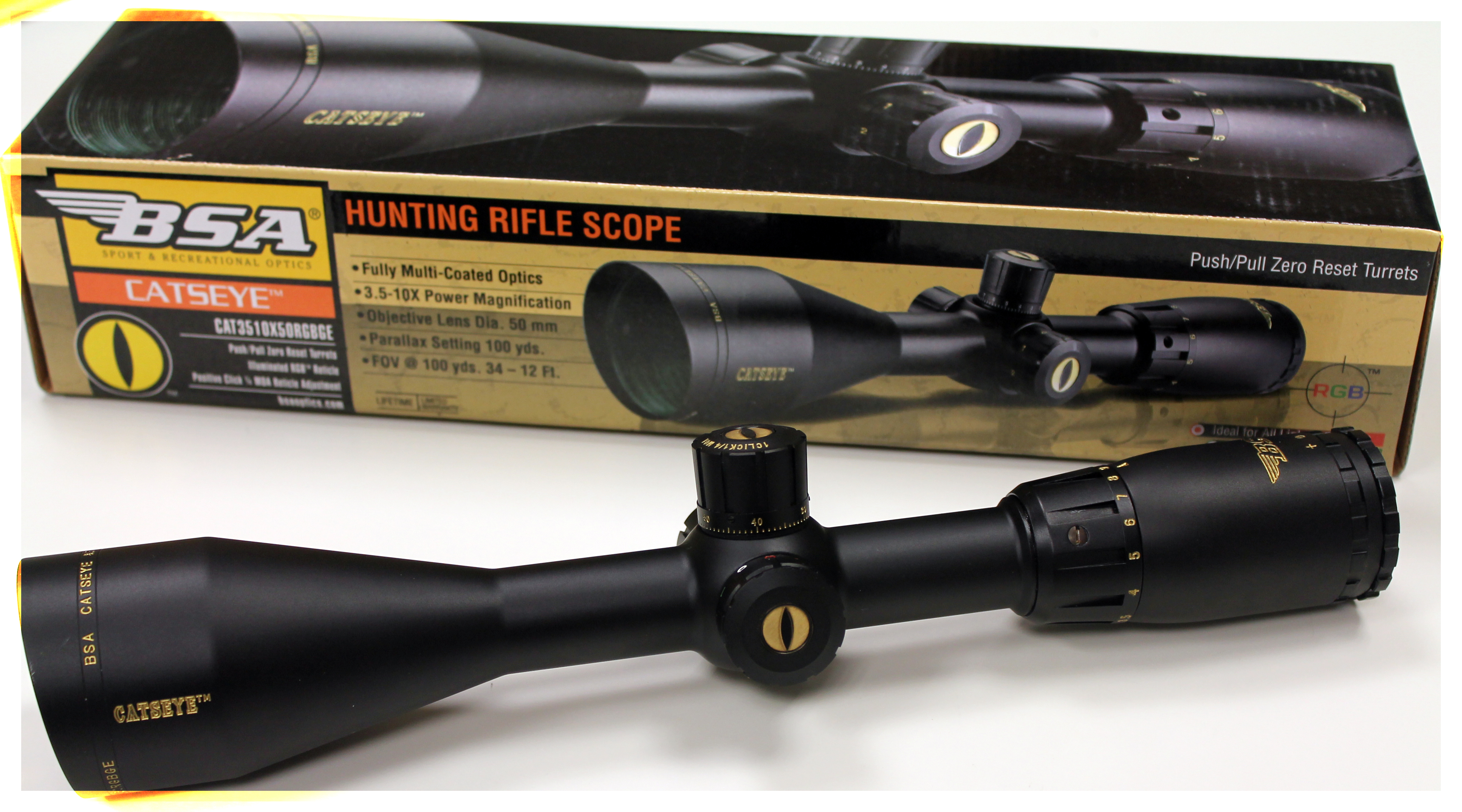 Bsa Catseye 3.5 10x50 Rgbge Scope Algatec Outdoor